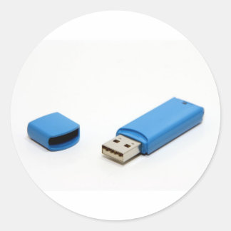USB-Thumb-Laufwerk Runder Aufkleber