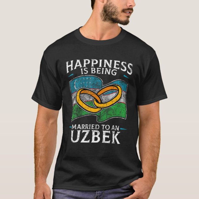 Usbekische Hochzeitsrepublik Usbekistan Verheirate T-Shirt (Vorderseite)