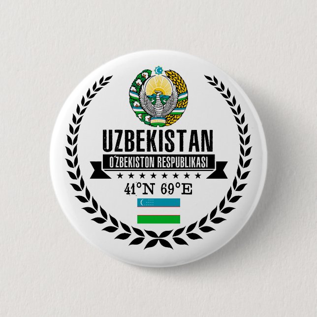 Usbekistan Button (Vorderseite)