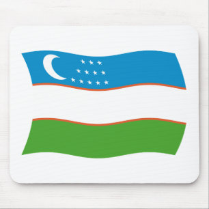 Usbekistan Flag Mousepad