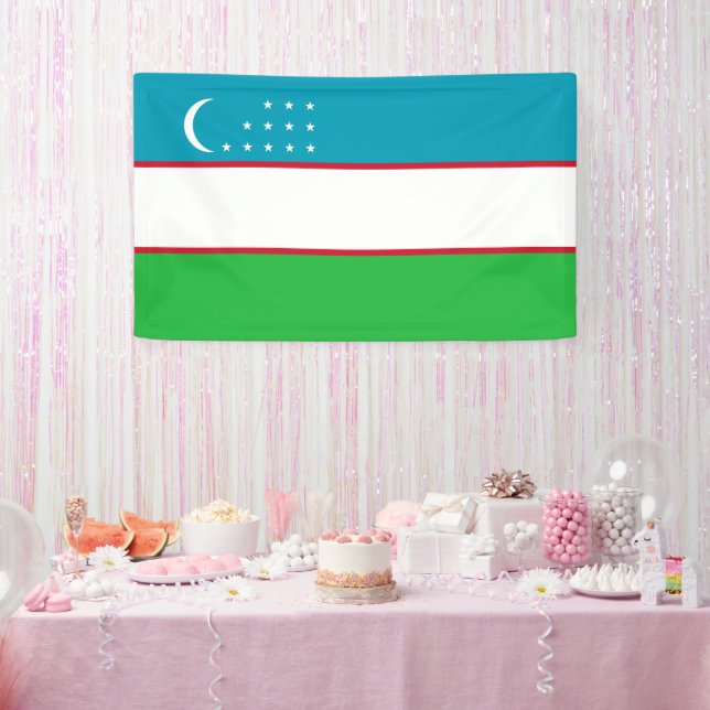 Usbekistan-Flagge Banner (Party)
