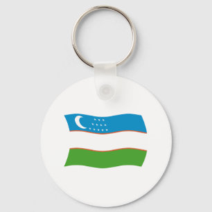 Usbekistan-Flagge Schlüsselanhänger