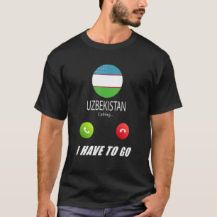 Usbekistan Flagge Souvenirs Usbekistan ruft an T-Shirt