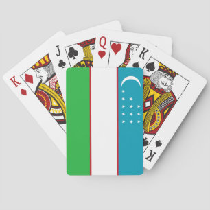 Usbekistan-Flagge Spielkarten