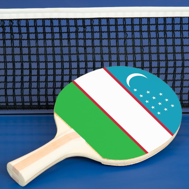 Usbekistan-Flagge Tischtennis Schläger (InSitu)