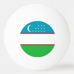Usbekistan-Flagge Tischtennisball