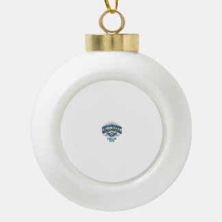 Usbekistan Fußball 2026 Fußball Fett Land Typograf Keramik Kugel-Ornament