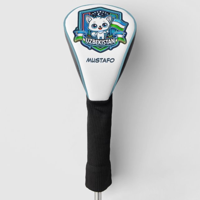 Usbekistan Golf Headcover (Vorderseite)