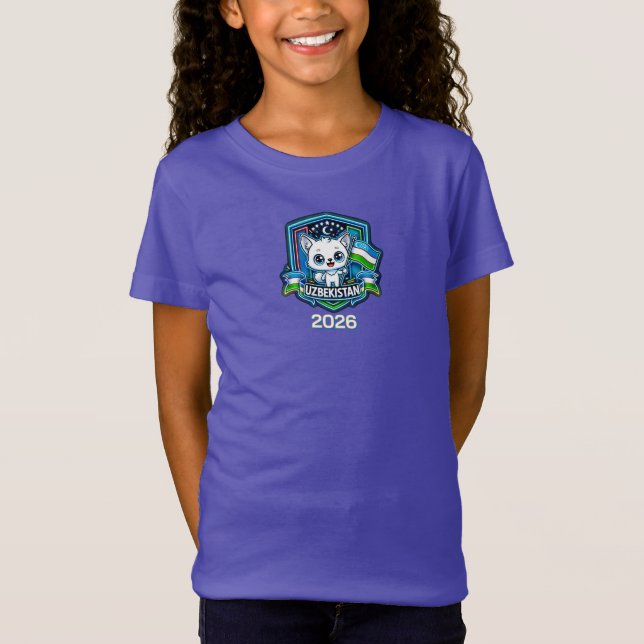 Usbekistan Kinder T-Shirt (Vorderseite)