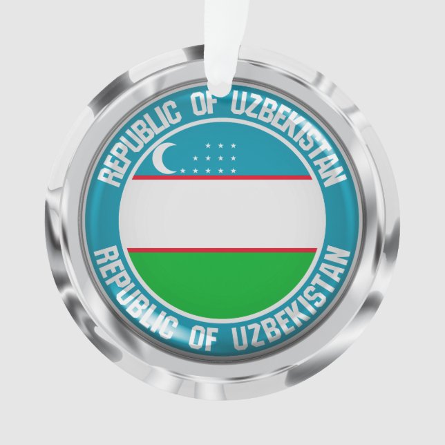 Usbekistan Runde Emblem Ornament (Vorderseite)