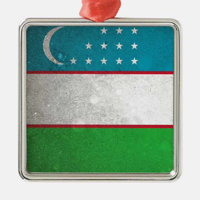 Usbekistan Silbernes Ornament (Vorne)