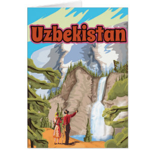 Usbekistan Vintage Reiseplakat