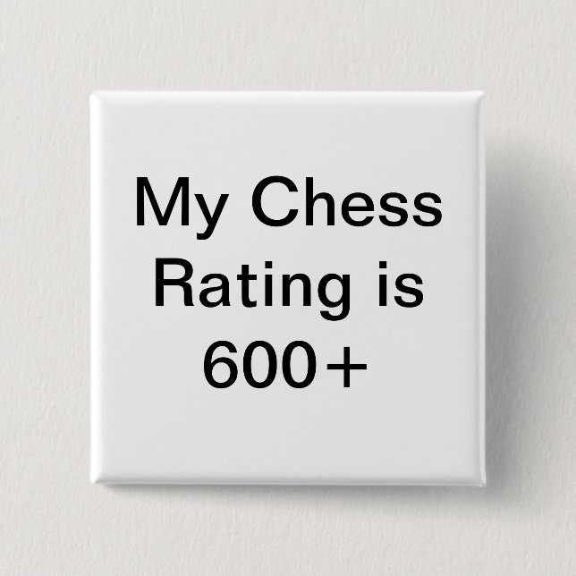 USCF Schach-Bewertungsknopf 600+ Button (Vorderseite)