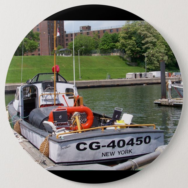 USCG 40 Fuß-Gebrauchsboot große # 40450 Button (Vorderseite)