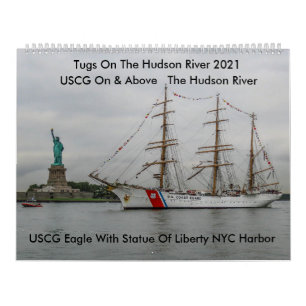 USCG Au-Dessus Du Calendrier De La Rivière Hudson