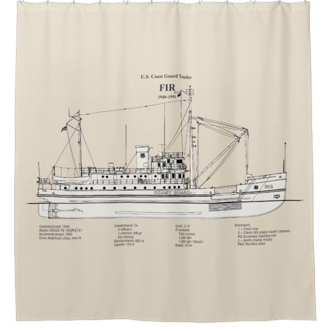 USCG-Ausschreibung Fr. wlm-212 - SBD Duschvorhang (Vorderseite)