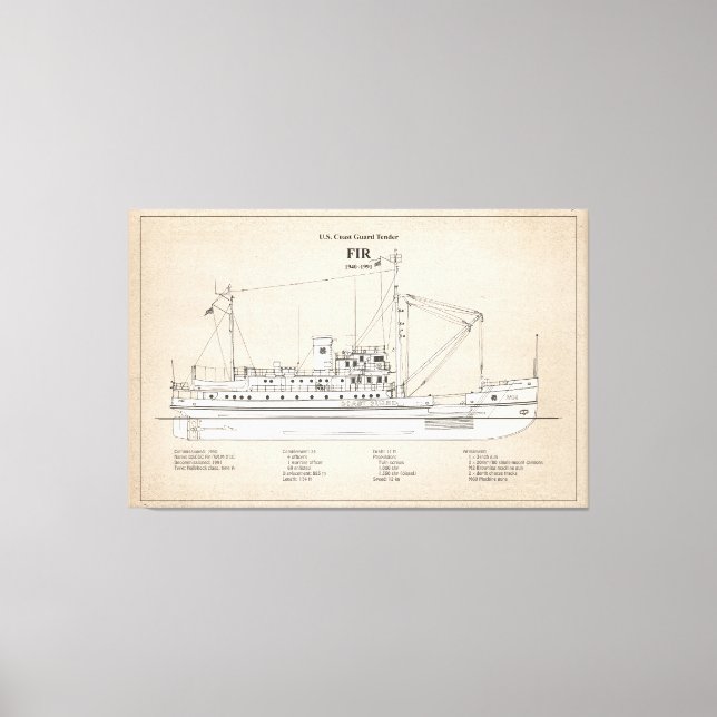USCG-Ausschreibung Fr. wlm-212 - SBD Leinwanddruck (Vorderseite)
