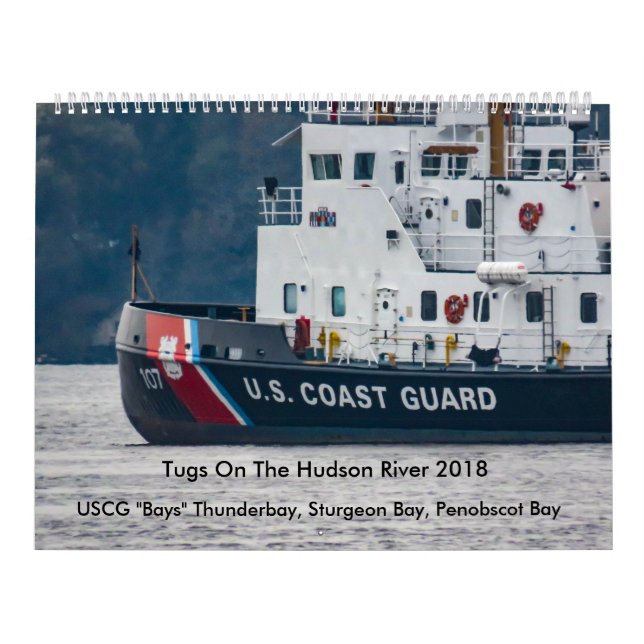 USCG "bellt" auf dem Hudson 2018 Kalender (Titelbild)