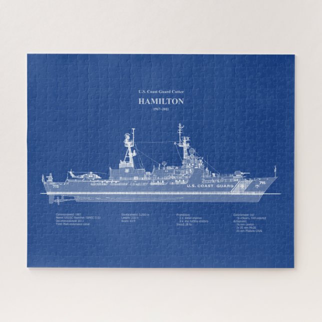 USCG Cutter Hamilton Whec-715 - ABD (Horizontal)
