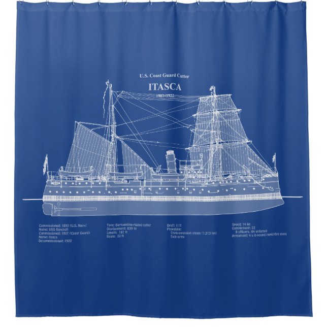 USCG Cutter Itasca - ABD Duschvorhang (Vorderseite)