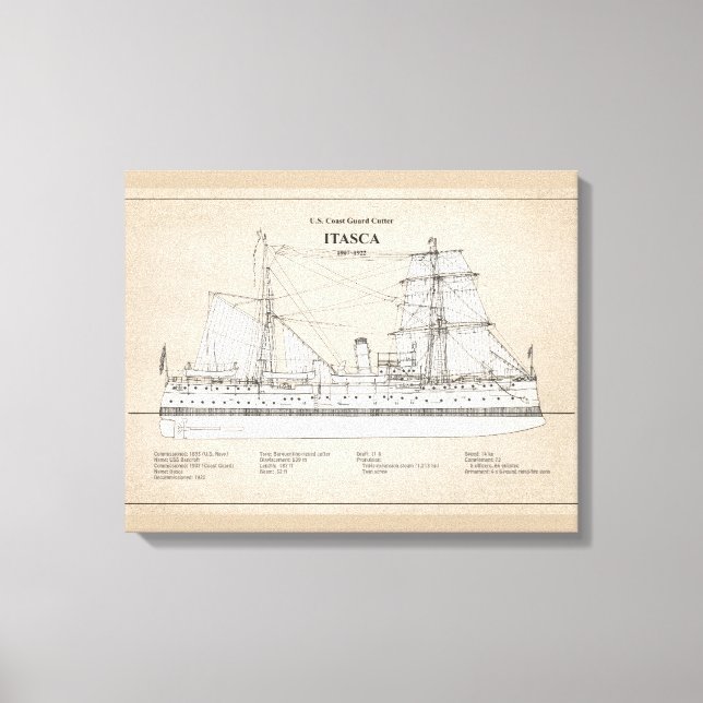 USCG Cutter Itasca - SBD Leinwanddruck (Vorderseite)