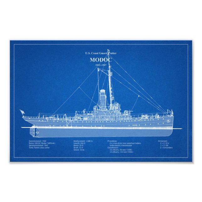 USCG Cutter Modoc wpg-46 - ABD Fotodruck (Vorne)
