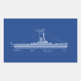 USCG Cutter Modoc wpg-46 - ABD Rechteckiger Aufkleber