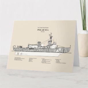 USCG Cutter Polar Sea Waggb-11 - SBD Dankeskarte