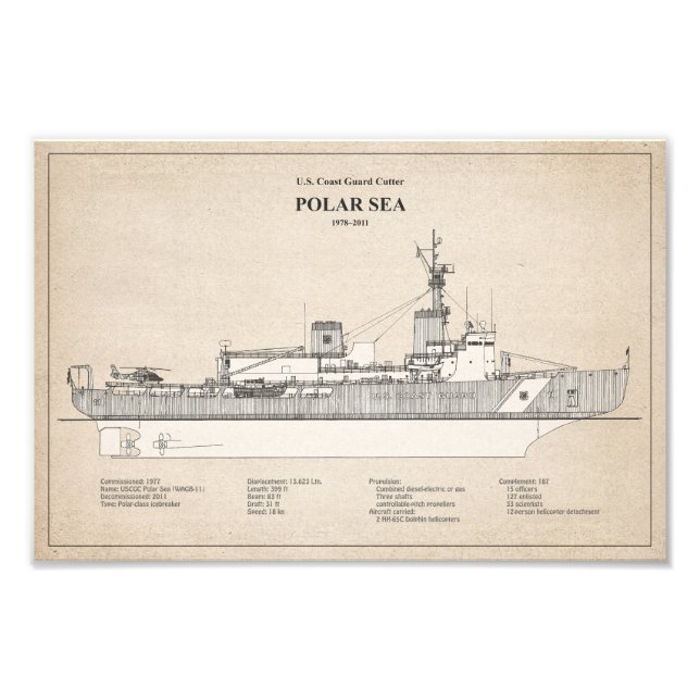 USCG Cutter Polar Sea Waggb-11 - SBD Fotodruck (Vorne)