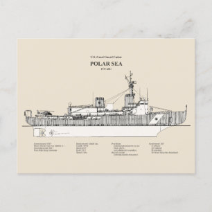 USCG Cutter Polar Sea Waggb-11 - SBD Postkarte