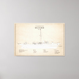 USCG Cutter Sea Cloud wpg-284 - SBD Leinwanddruck