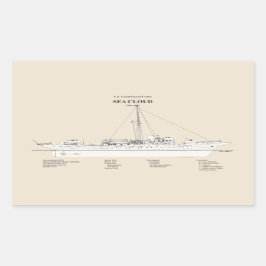 USCG Cutter Sea Cloud wpg-284 - SBD Rechteckiger Aufkleber