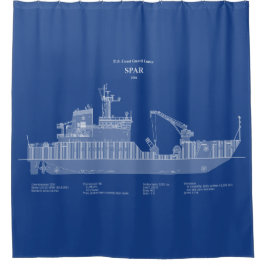 USCG Cutter Spar wlb-206 - ABD Duschvorhang