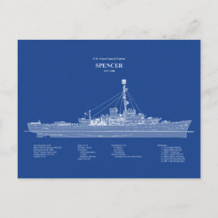 USCG Cutter Spencer wpg-36 - ABD Postkarte