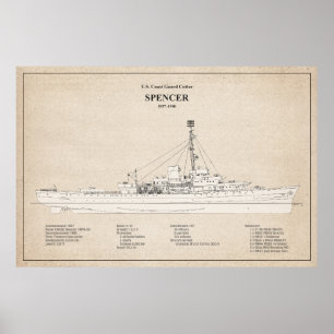 USCG Cutter Spencer wpg-36 - SBD Poster