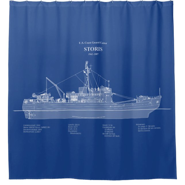 USCG Cutter Storis wmec-38 - ABD Duschvorhang (Vorderseite)
