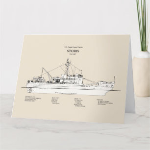 USCG Cutter Storis wmec-38 - SBD Dankeskarte