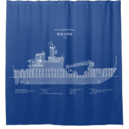 USCG Cutter Willow wlb-202 - ABD Duschvorhang