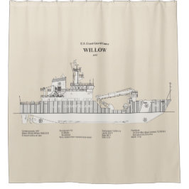 USCG Cutter Willow wlb-202 - SBD Duschvorhang