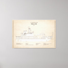 USCG Cutter Willow wlb-202 - SBD Leinwanddruck