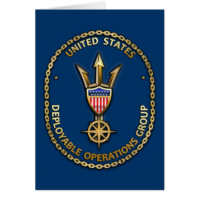 USCG Deployable Operations Group) (Devant)