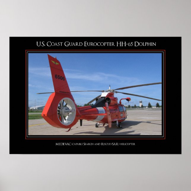USCG Eurocopter HH-65 Dolphin Poster (Vorne)