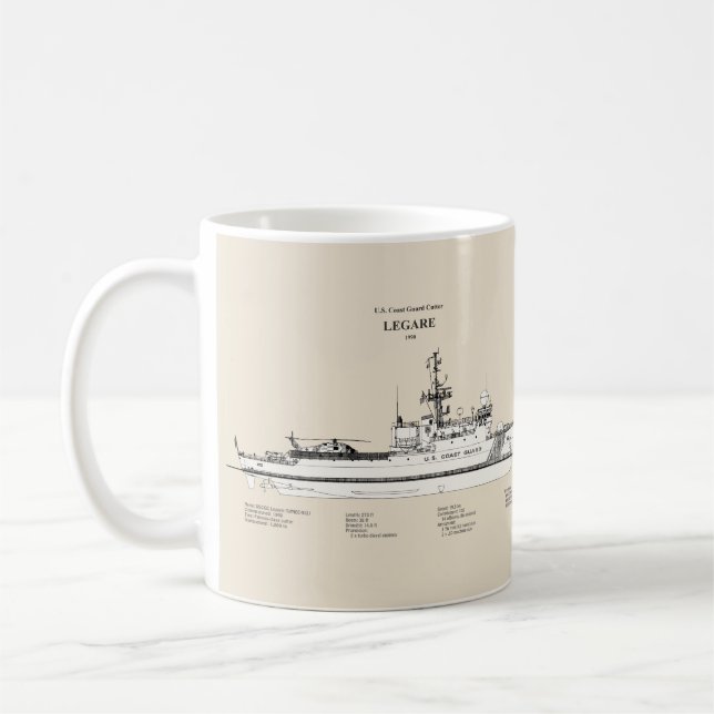 USCG Legare wmec-912 - SBD Kaffeetasse (Links)