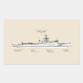 USCG Legare wmec-912 - SBD Rechteckiger Aufkleber