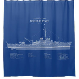 USCG Roger B. Taney Whec-37 - ABD Duschvorhang