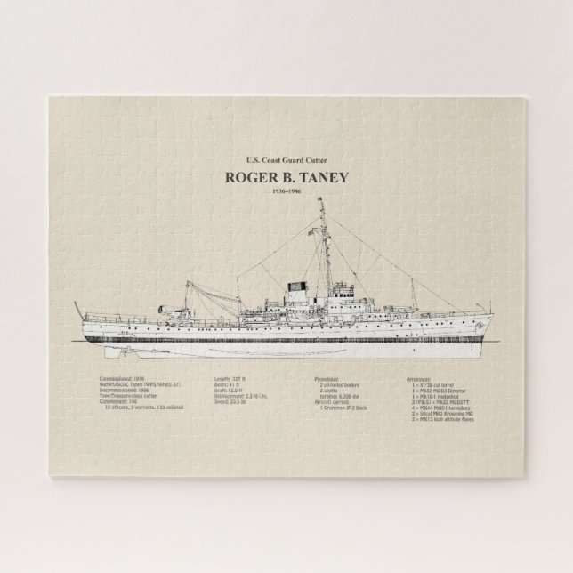 USCG Roger B. Taney Whec-37 - SBD (Horizontal)
