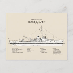 USCG Roger B. Taney Whec-37 - SBD Postkarte