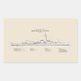 USCG Roger B. Taney Whec-37 - SBD Rechteckiger Aufkleber