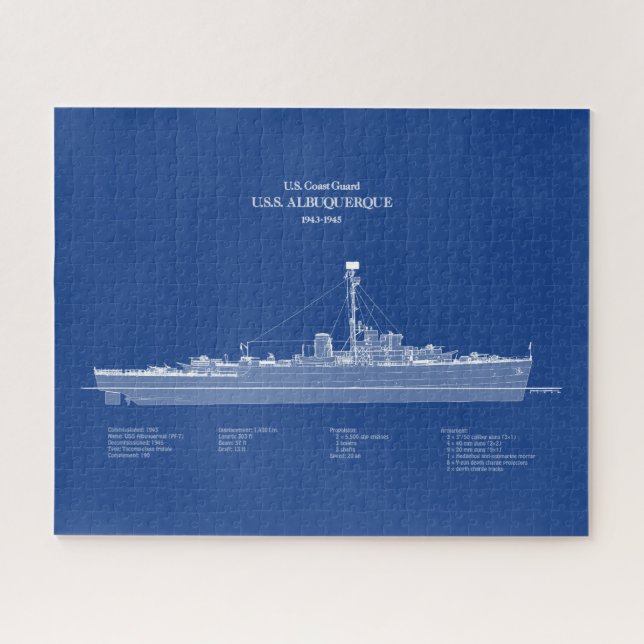 USCG USS Albuquerque PF-7 - ABD (Horizontal)
