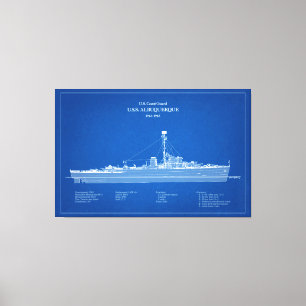 USCG USS Albuquerque PF-7 - ABD Leinwanddruck